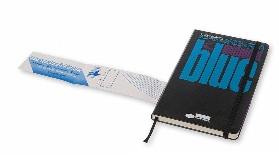 Средний блокнот Moleskine Bluenote Черный