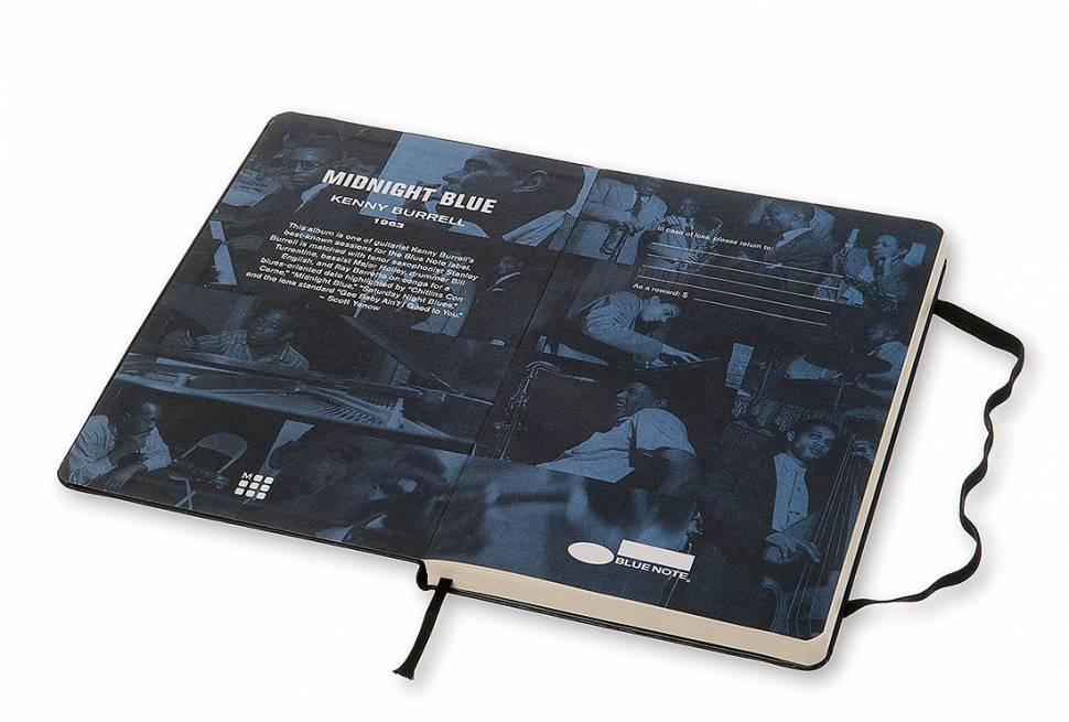 Средний блокнот Moleskine Bluenote Черный