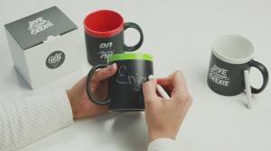 Gifty Чашка с мелом Hug Me Babe Green 320 мл (442-590) Gifty Чашка с мелом Hug Me Babe Green 320 мл (442-590)