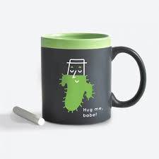 Gifty Чашка с мелом Hug Me Babe Green 320 мл (442-590) Gifty Чашка с мелом Hug Me Babe Green 320 мл (442-590)