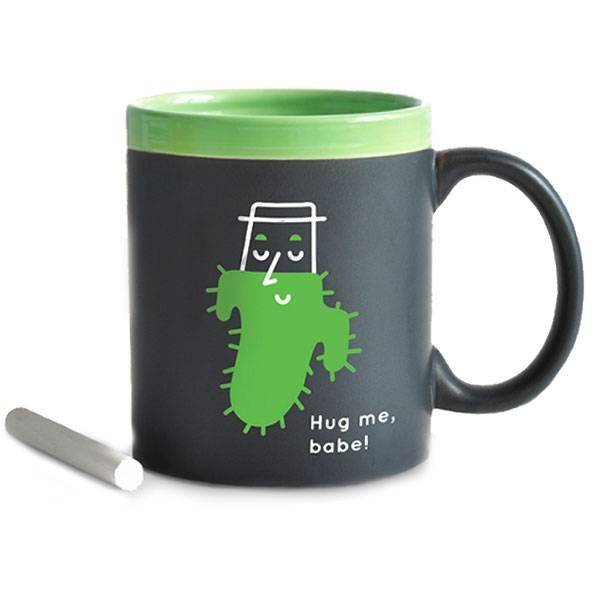 Gifty Чашка с мелом Hug Me Babe Green 320 мл (442-590)