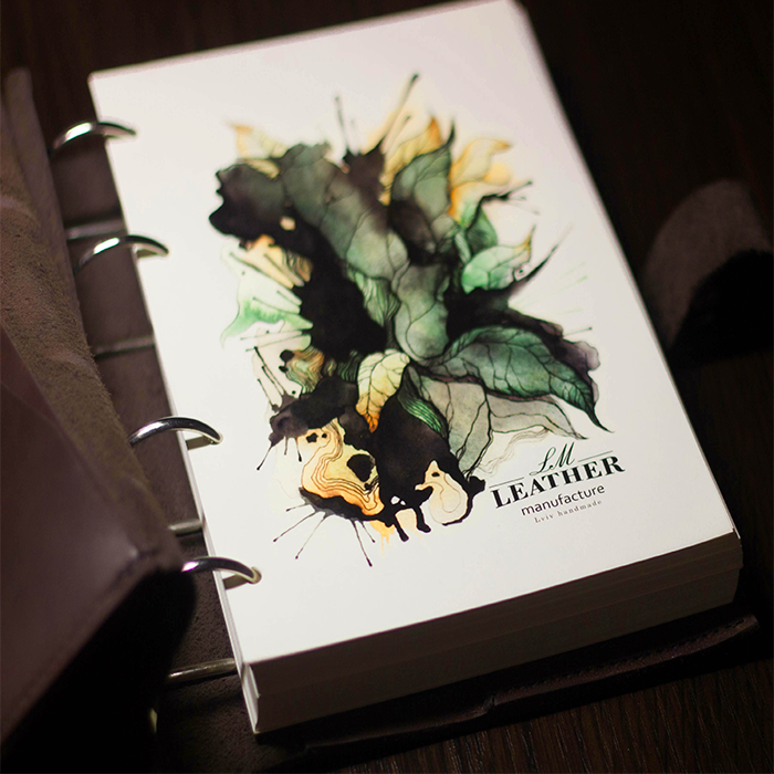 Кожаный органайзер LM с отделом для купюр и карточек коричневый