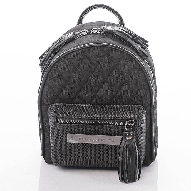 Рюкзак из текстиля и кожи Mini Yana Belyaeva Черный