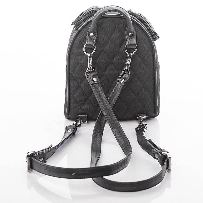 Рюкзак из текстиля и кожи Mini Yana Belyaeva Черный