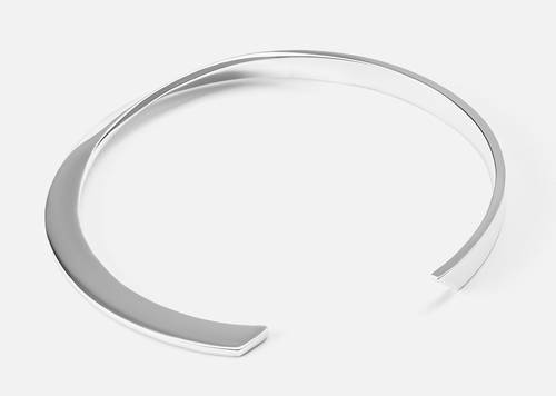 Широкий браслет из серебра Yastreb Эфир