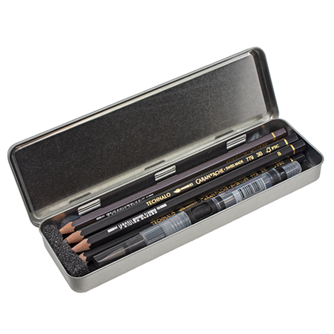 Набор Caran d'Ache Artist Technalo для рисования Метал. бокс 7 предметов