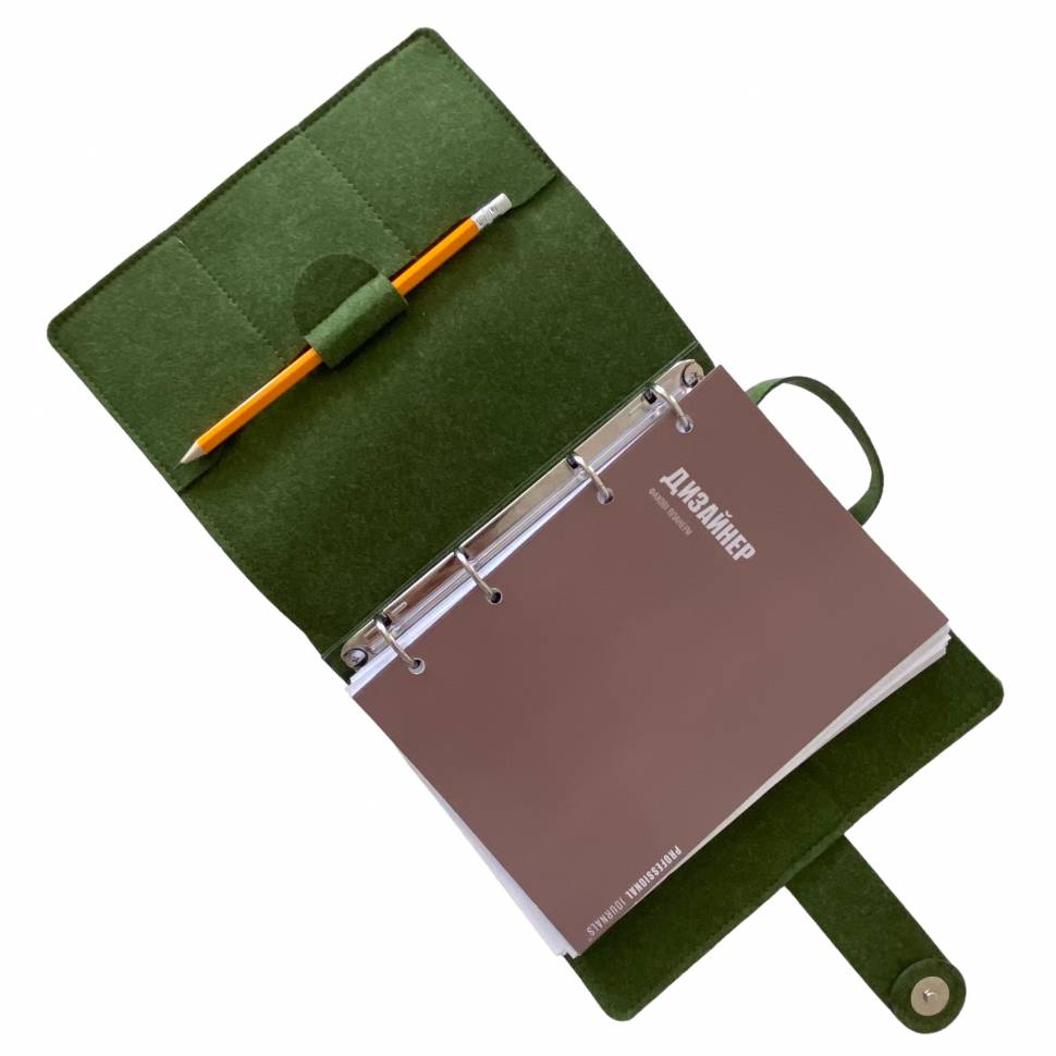 Планер дизайнера в обложке с  эко-фетру Планер дизайнера в обложке с  эко-фетру