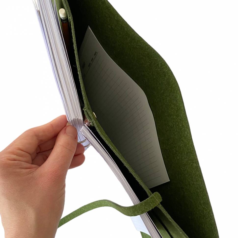 Планер дизайнера в обложке с  эко-фетру Планер дизайнера в обложке с  эко-фетру