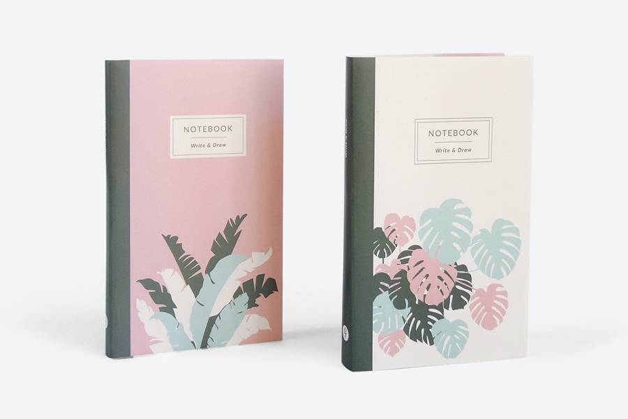 Блокнот Gifty Philodendron 16х9,5 см + подарунок