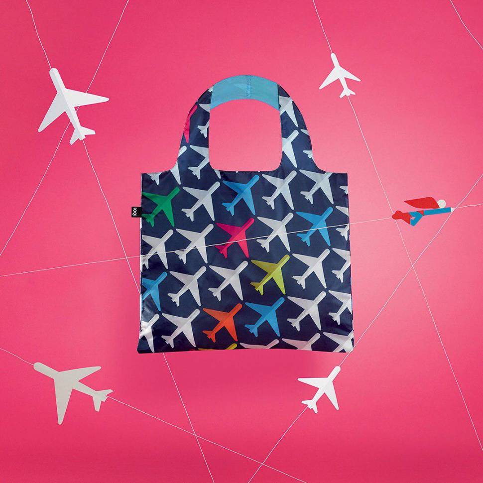 Сумка для покупок складна Loqi Airport Airplane