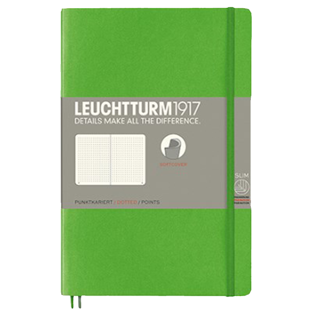 Блокнот Leuchtturm1917 Мягкий Paperback Свежий зеленый Точка (358306)