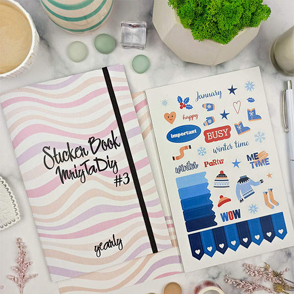 Стикербук для планирования MriyTaDiy Волны Розовый