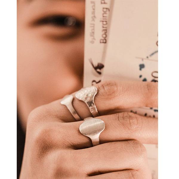 Кільце на фалангу Cote & Jeunot Перстень Кований Великий