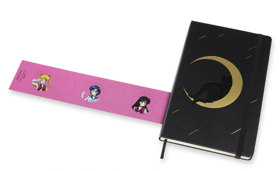 Средній Блокнот Moleskine Sailor Moon Чорний Лінія