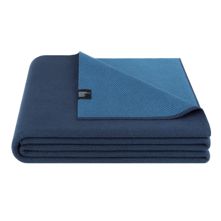 Плед из хлопка Woolkrafts Tardis Blue 140х200 см