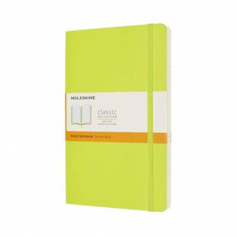 Средний блокнот Moleskine Classic Лимонный Зеленый Мягкий в линию