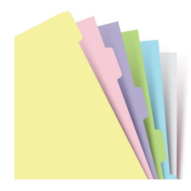 Роздільники універсальні Filofax Personal Pastel 6 шт (132674)