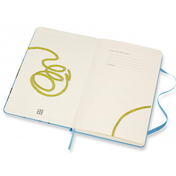 Средний блокнот Moleskine Wonder Woman Твердая обложка Синий Линия