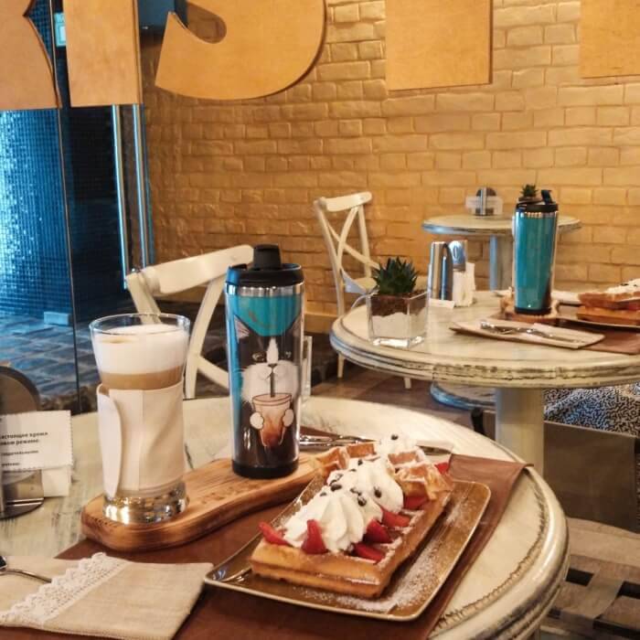 Термокружка Ziz Кот со Стаканом (380 мл)