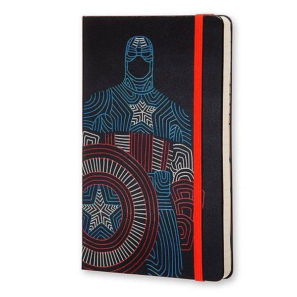 Средний блокнот  Moleskine Avengers Капитан Америка Линия