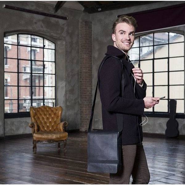 Сумка Кожаная Moleskine Classic Reporter Черная