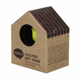 Ключница настенная и брелок для ключей Qualy Cuckoo White