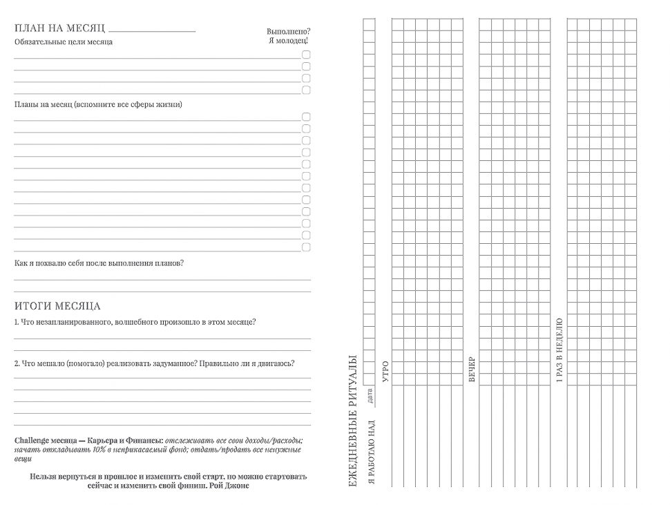 Планер My Perfect Day Черный