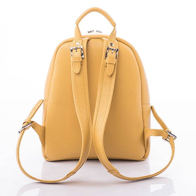 Рюкзак кожаный S Yana Belyaeva Желтый