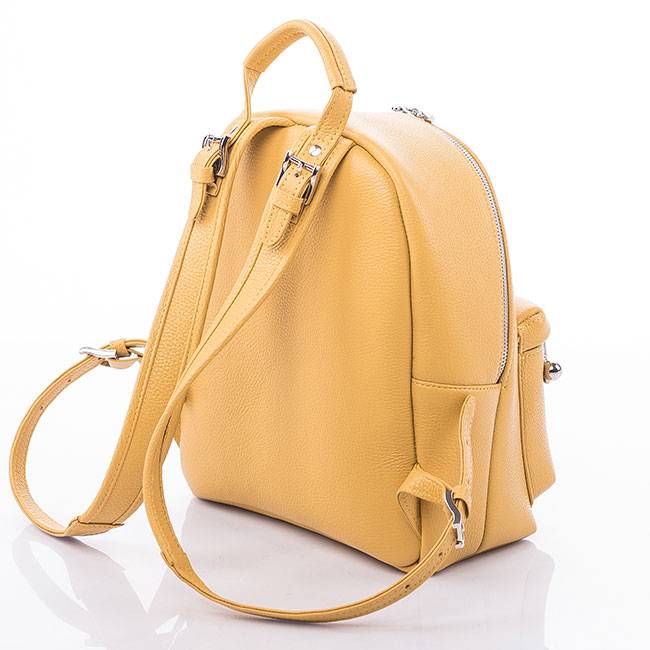 Рюкзак кожаный S Yana Belyaeva Желтый