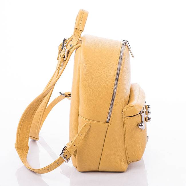 Рюкзак кожаный S Yana Belyaeva Желтый