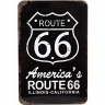 Блокнот Languo America's Route 66 в металлической обложке