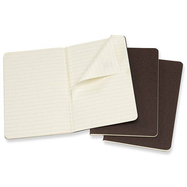 Карманный блокнот  Moleskine Cahier (3 шт) Коричневый Линия