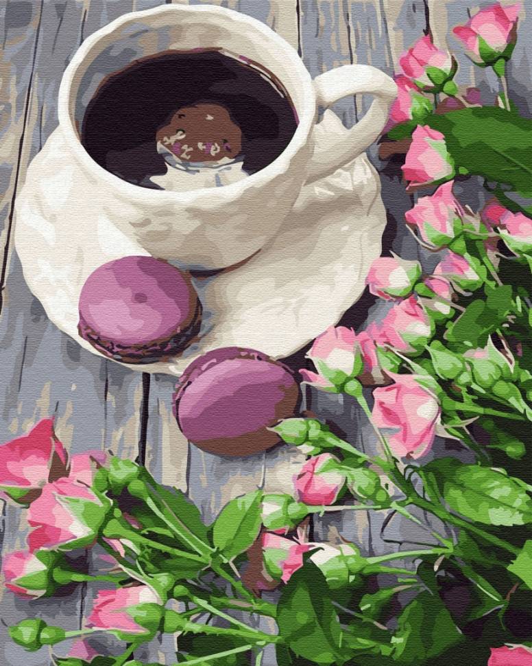 Картина по номерам Кофе со вкусом весны 40x50 см