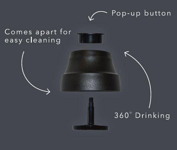 Термостакан Cheeki Coffee Mugs Leak Proof 350 ml Black