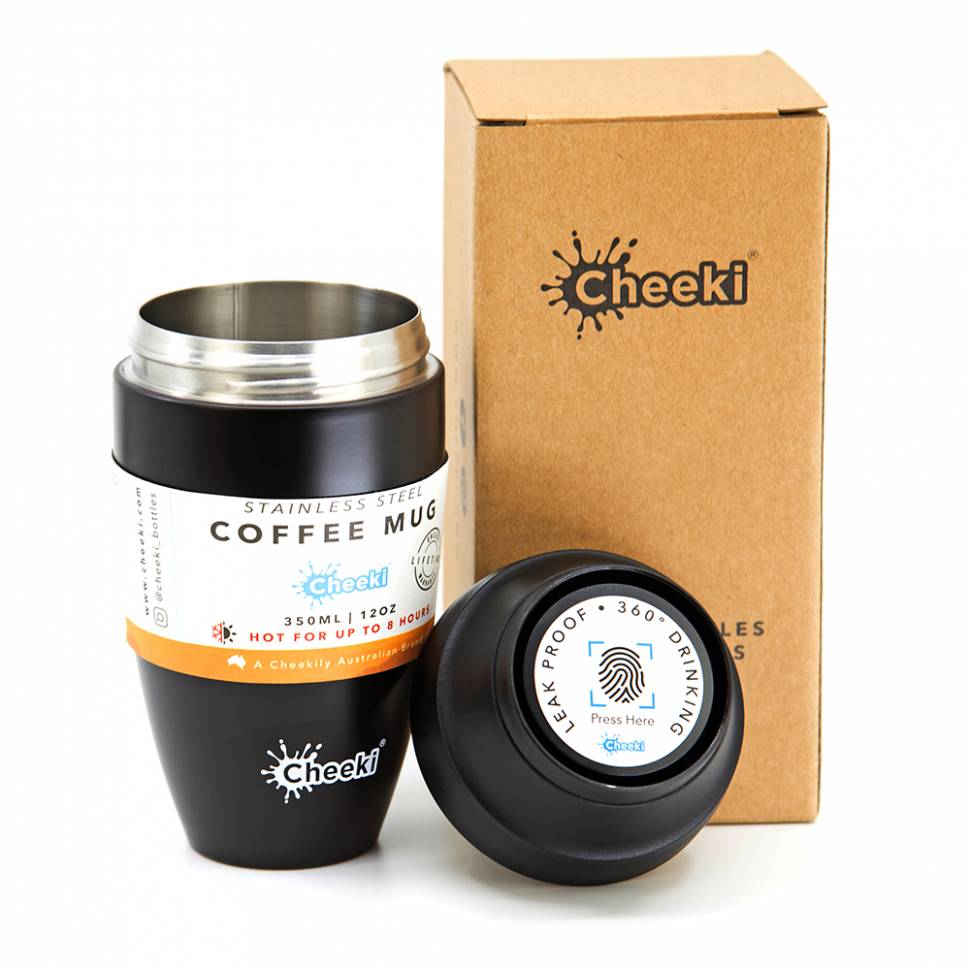 Термостакан Cheeki Coffee Mugs Leak Proof 350 ml Black