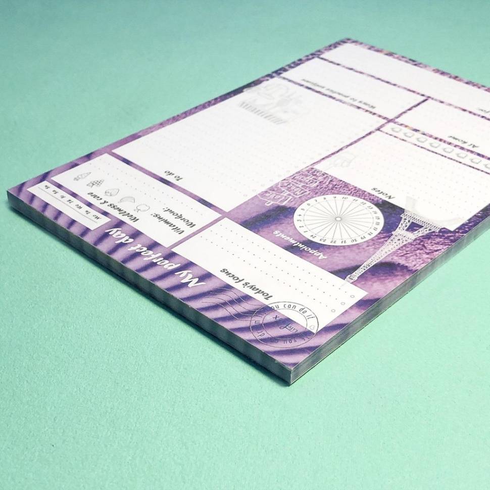 Отрывной ежедневник My Perfect Day Лаванда A5 62 листа