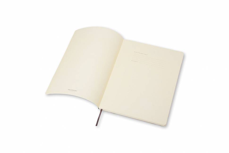 Великий блокнот Moleskine Classic М'яка обкладинка Чорний Чисті аркуші