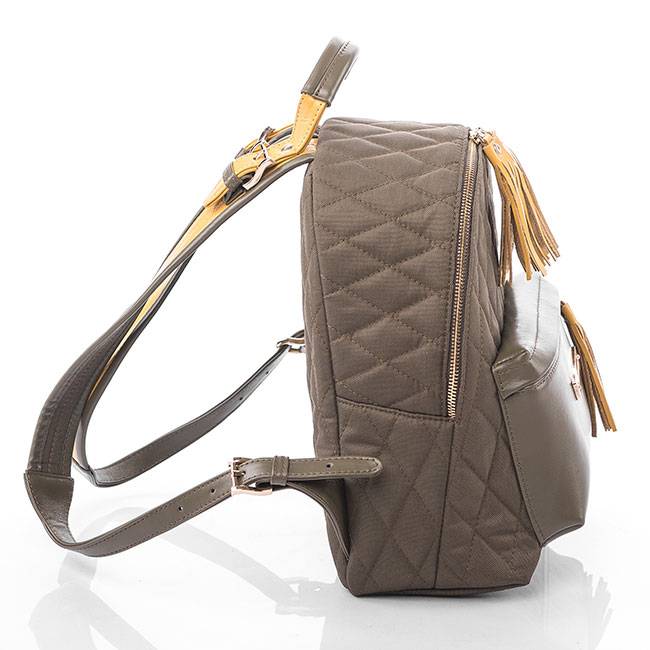 Рюкзак из текстиля и кожи S Yana Belyaeva Хаки