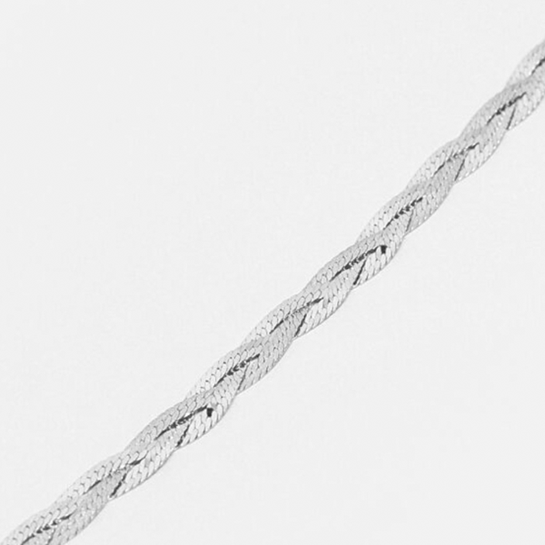 Ланцюг з срібла в плетінні Côte & Jeunot Колосок