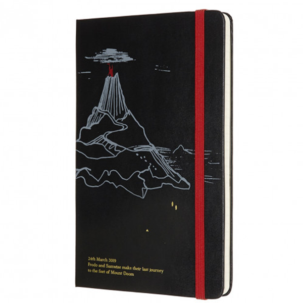 Средний блокнот Moleskine Lord of the Rings Твердая обложка Черный Линия