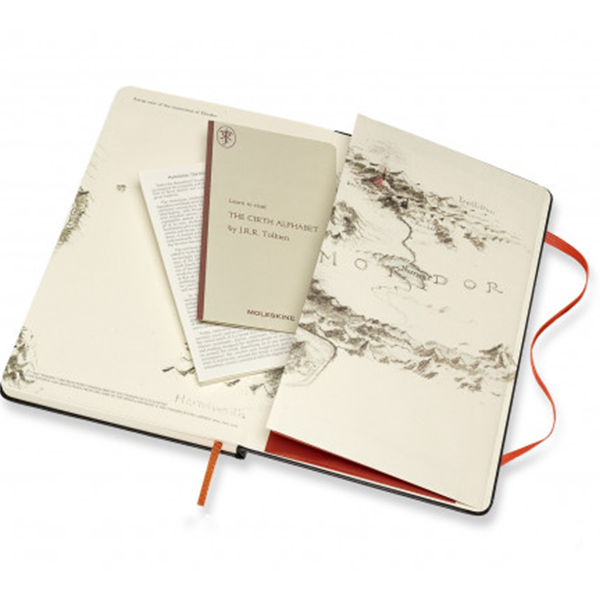 Средний блокнот Moleskine Lord of the Rings Твердая обложка Черный Линия
