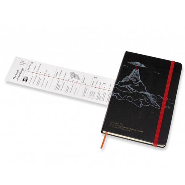 Средний блокнот Moleskine Lord of the Rings Твердая обложка Черный Линия