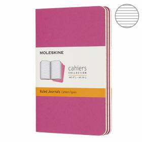 Кишеньковий Блокнот Moleskine Cahier (3 шт) Лінія Кінетичний Рожевий