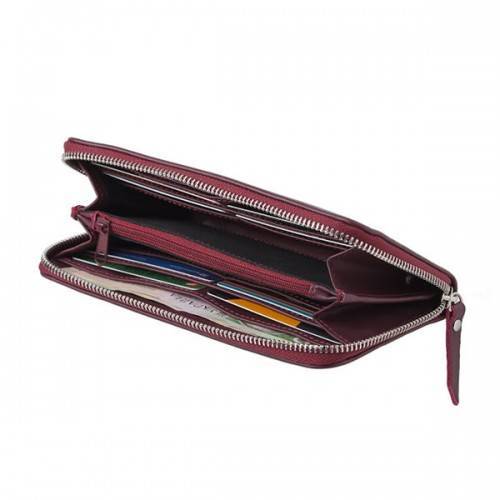 Кошелек Black Brier на молнии WW1 bordeaux