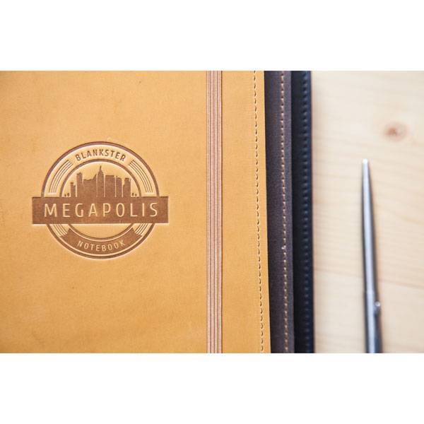Кожаный блокнот Blankster Megapolis Желтый Кожаный блокнот Blankster Megapolis Желтый