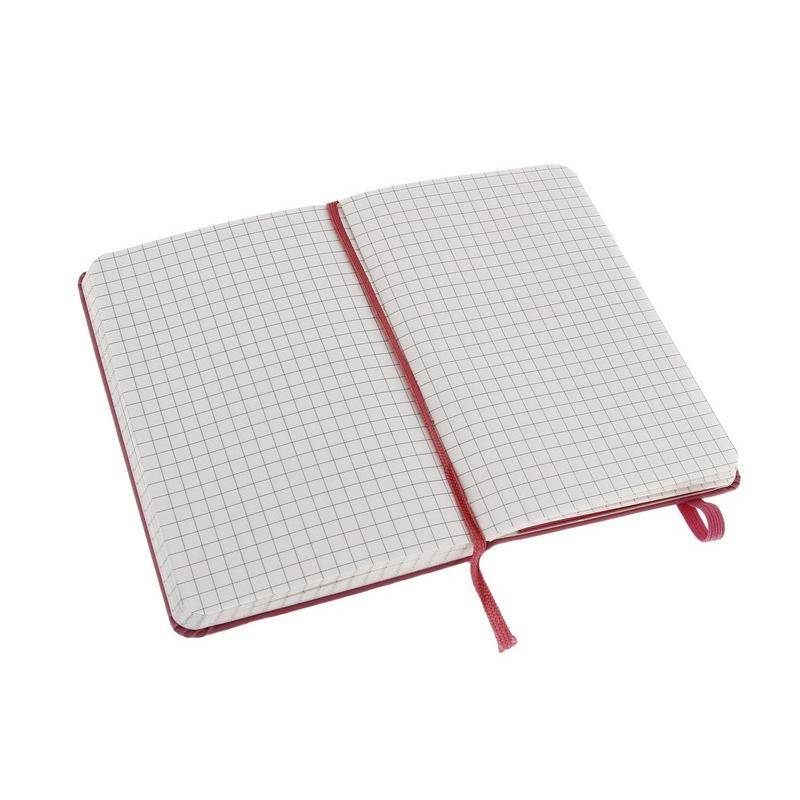 Середній блокнот Moleskine Classic Тверда обкладинка Рожевий Клітка