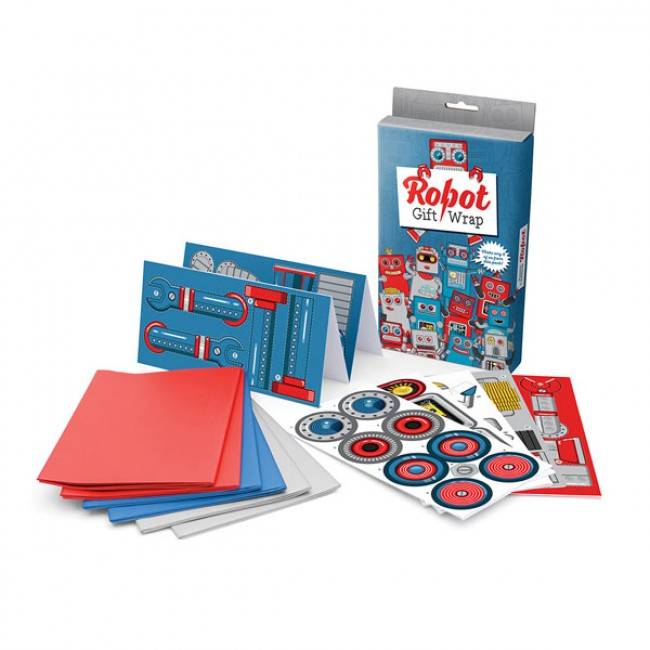 Набор для упаковки подарков Luckies Robot Gift Wrap