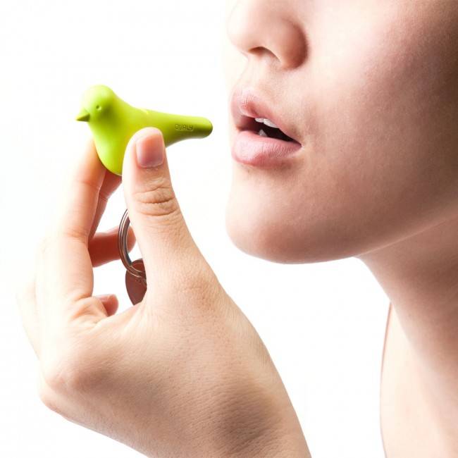 Ключниця настінна і брелок для ключів Qualy Sparrow White