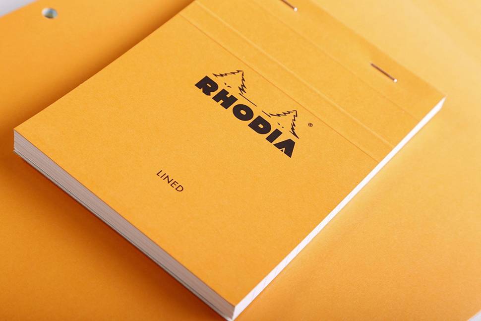 Блокнот Rhodia Pad Оранжевый, клетка, 10,5х15 см