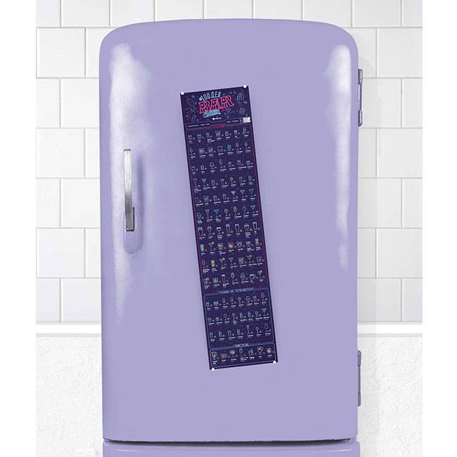 Cкретч-постер на холодильник 100 Дел Bar Еdition (о напитках)